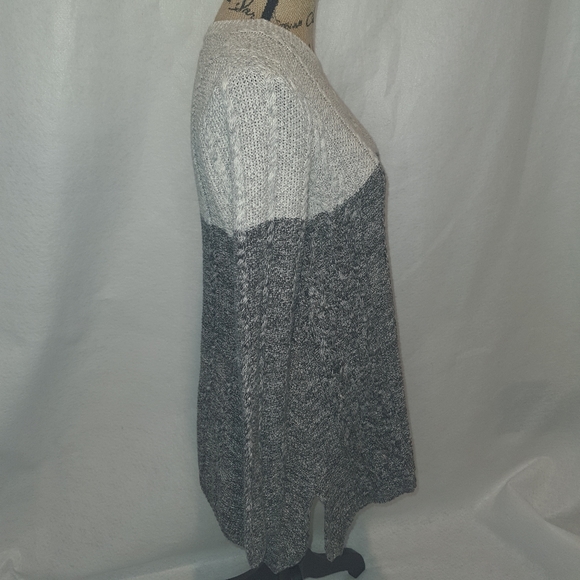 Jeanne Pierre Womens Knit Cotton Sweater Dress Medium Med Gray - Picture 5 of 9
